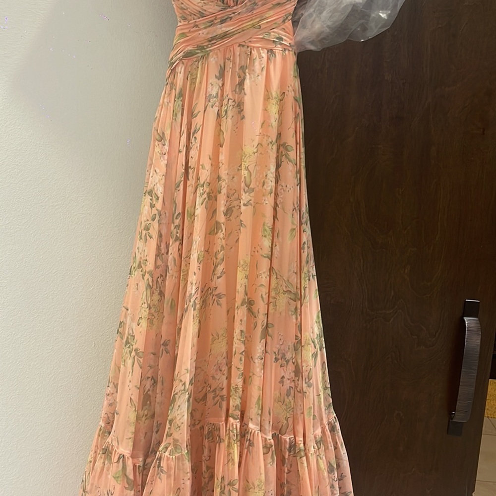 Mac Duggal Ruffled Chiffon Gown - Picture 5 of 7